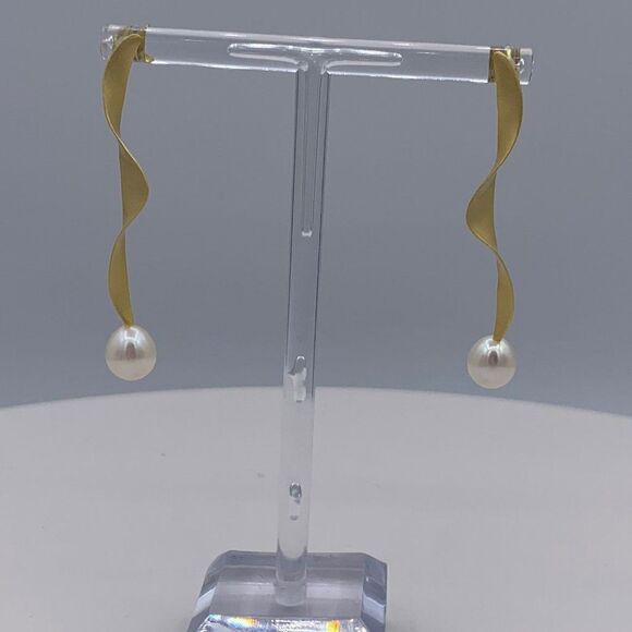 Ring,  NWOT, real 925 sterling silver, real22 karat gold, geometric, adjustable - Picture 8 of 12